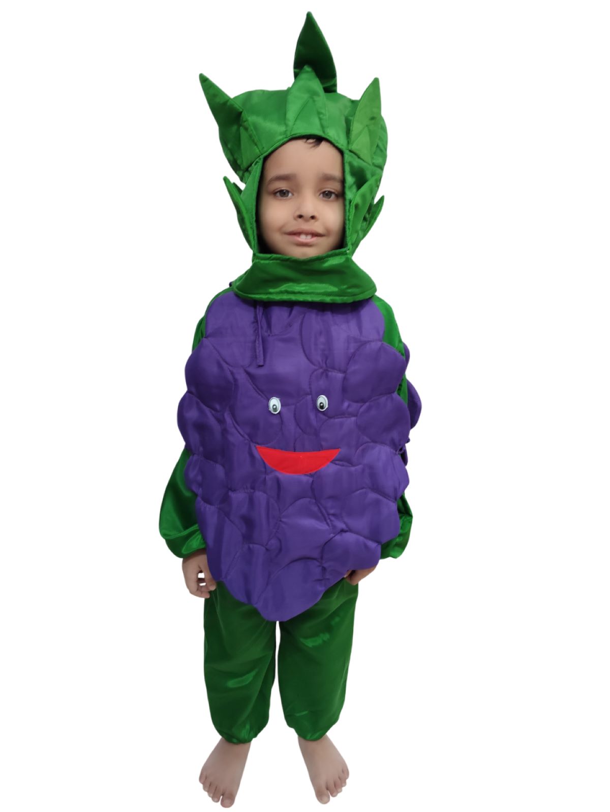 Grapes Purple Angoor Fruit Kids Fancy Dress Costume Rent / 4-5 years