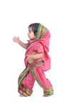 Female Maid Servant Kamwali Bai Saree for Kids & Adults Fancy Dress Costume