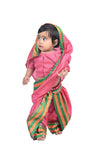 Female Maid Servant Kamwali Bai Saree for Kids & Adults Fancy Dress Costume