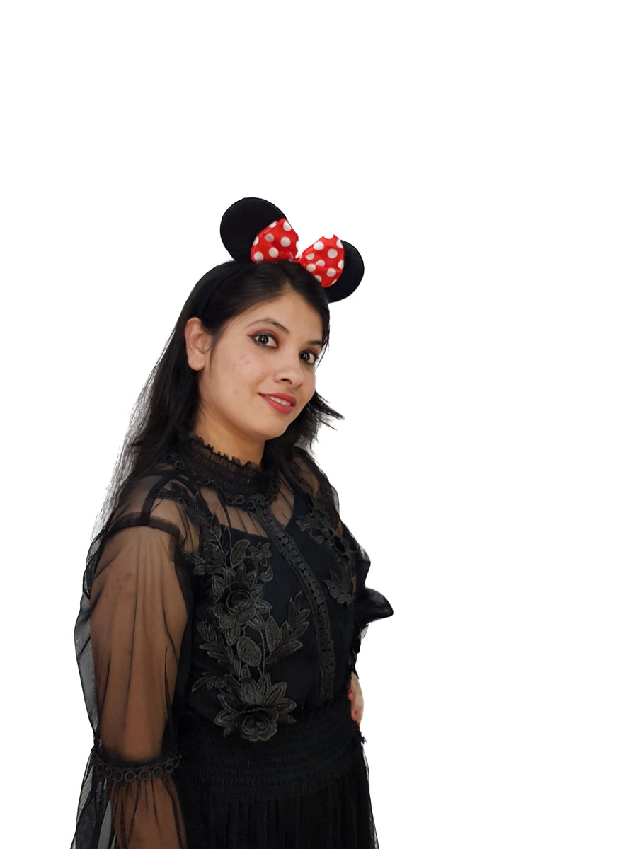 Minnie Mouse Disney Cartoon Character HeadBand Girls Fancy Dress Costume Accessories