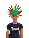 Tribal Multicolor Feather Headdress Crown Fancy Dress Costume