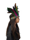 Carnival Multicolor Feather Headdress Crown Fancy Dress Costume