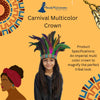 Carnival Multicolor Feather Headdress Crown Fancy Dress Costume