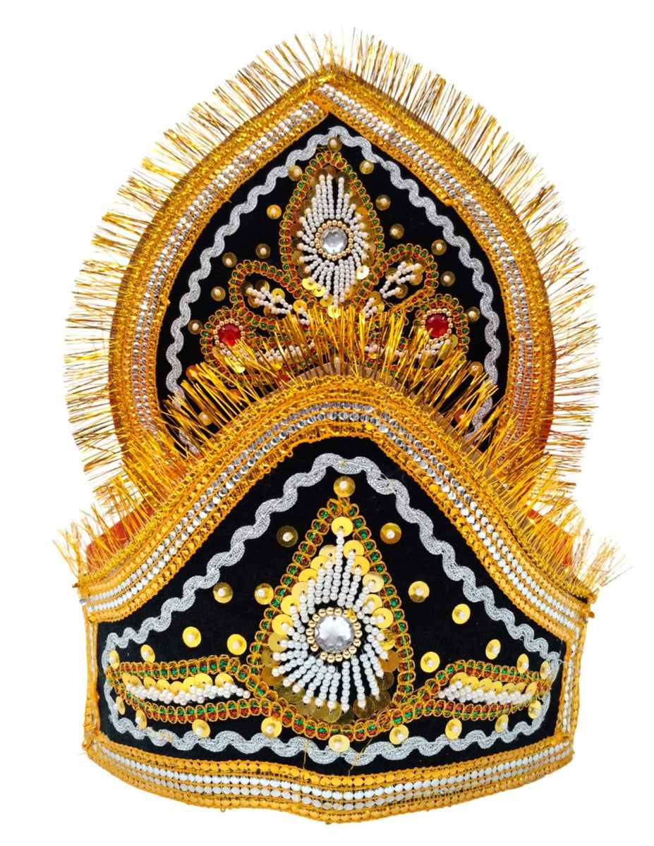 Crown For Ravan Ravan Crown with Detachable Face Extension 10 Head Set – Plywood Ramle ...