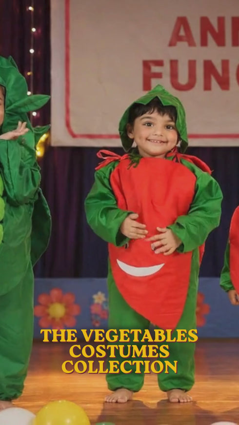Rent Buy Green Peas Vegetable Kids Fancy Dress Costume Online India –  BookMyCostume