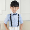 Trendy Black Formal Unisex Premium Suspenders Kids Fancy Dress Costume Accessory