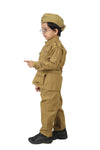 Subhash Chandra Bose Freedom Fighter Kids Fancy Dress Costume - Khaki