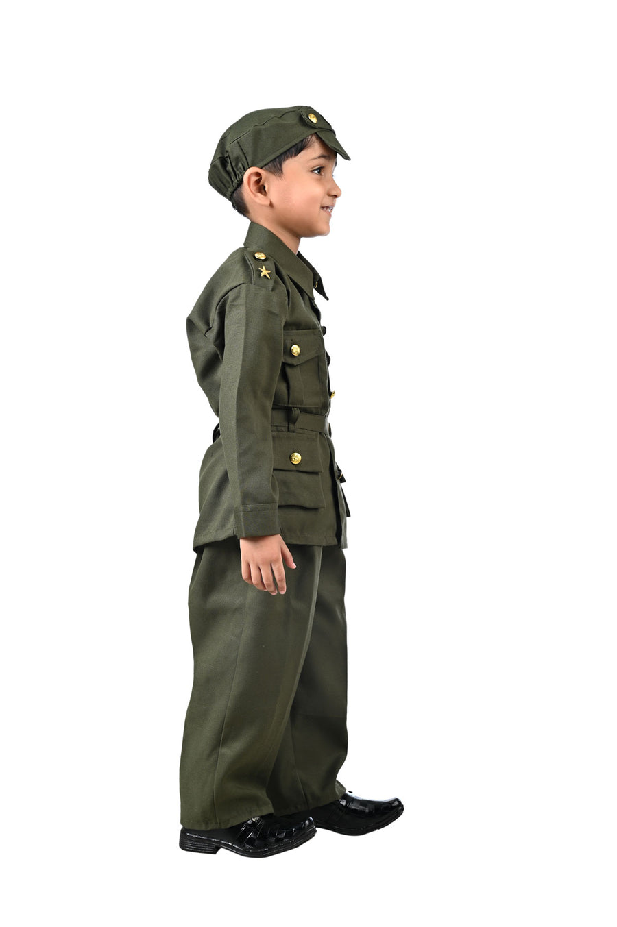 Indian Army Soldier Profession Community Helper Kids Fancy Dress Costume