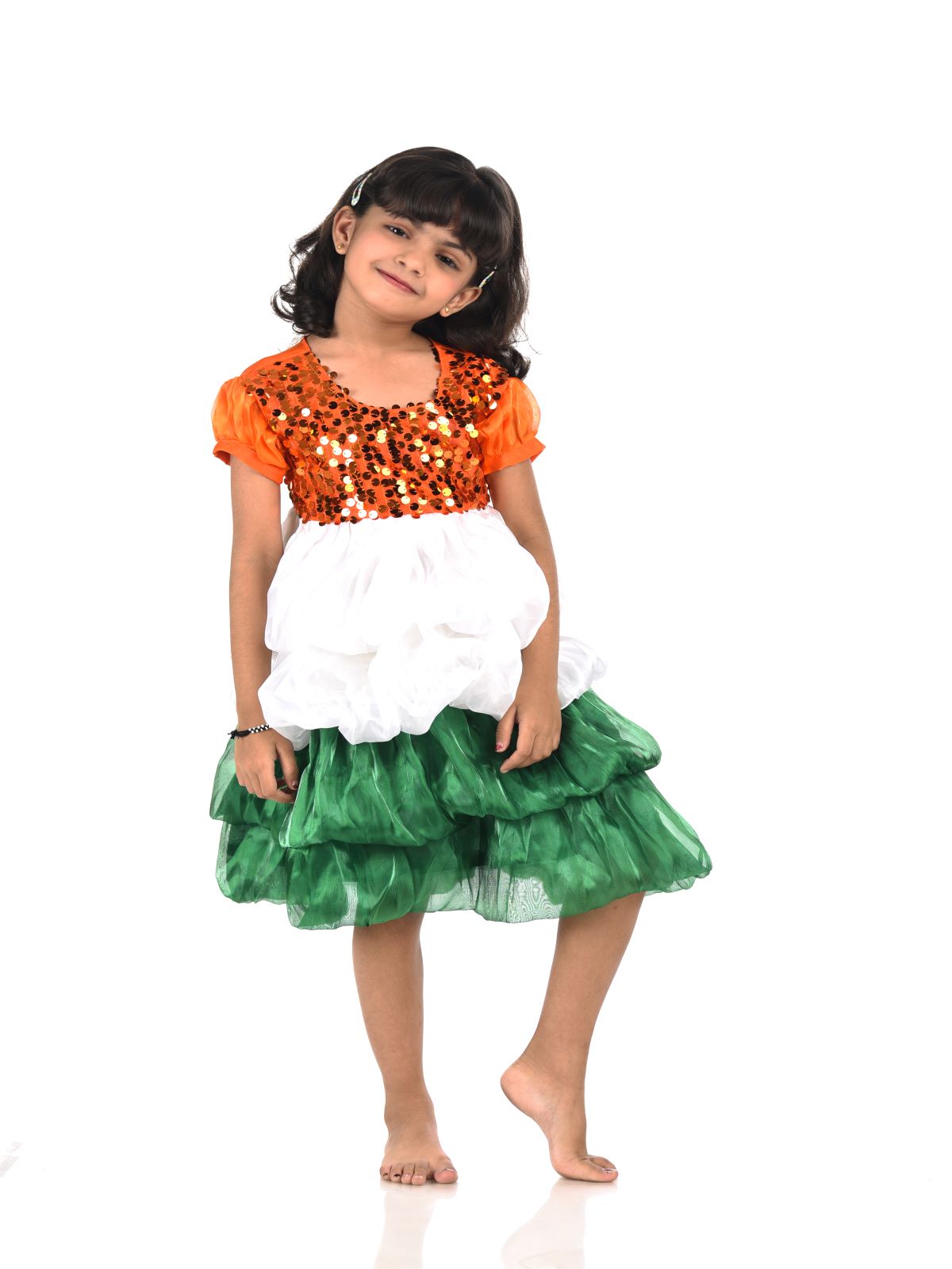 Tricolor frock dress patriotic theme fancy dress for girl (adult) :  Amazon.in: Clothing & Accessories