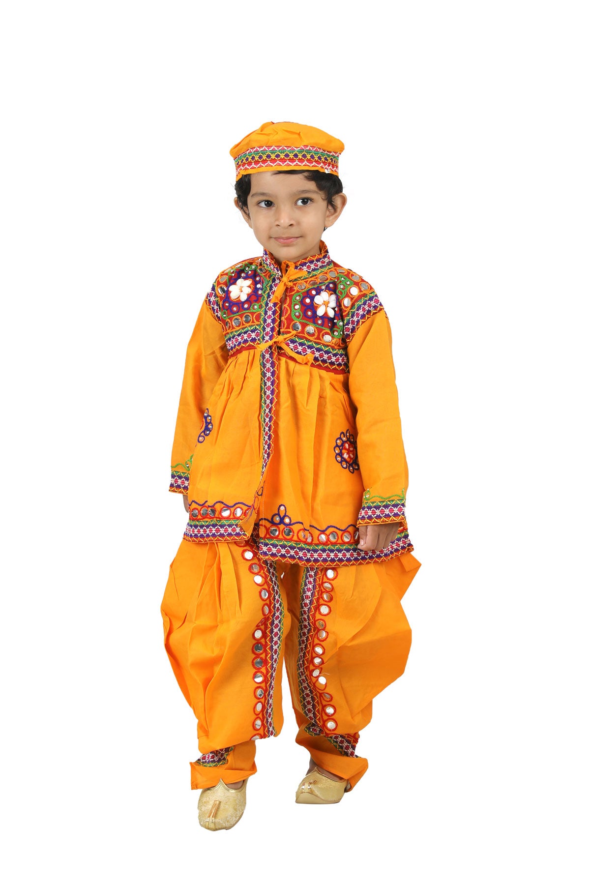 Buy BownBee By Hopscotch Boys Cotton Embroidery Bandhani Print Kedia D