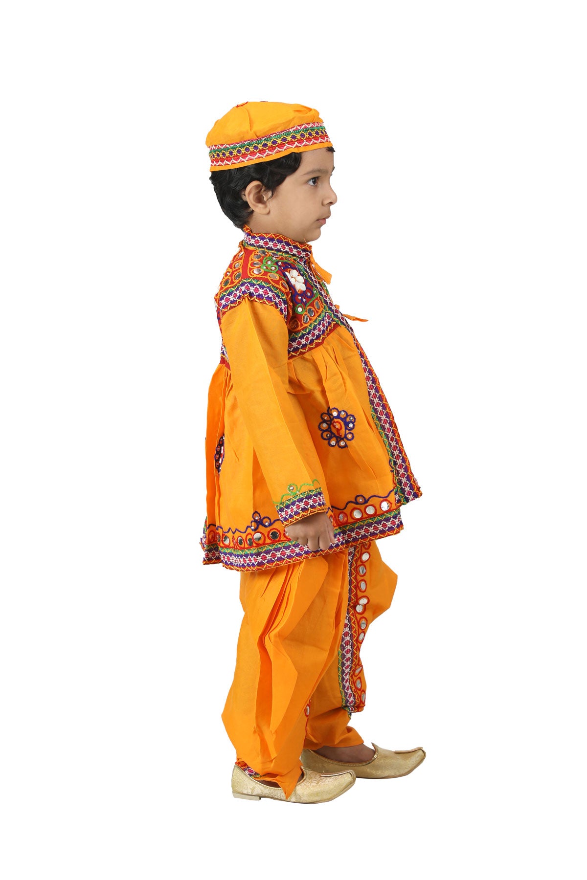 Buy Kaku Fancy Dresses Indian State Haryanvi Dance Costume for Kids White  Kurta Costume For Boy - White, 3-4 Years Online at Low Prices in India -  Amazon.in