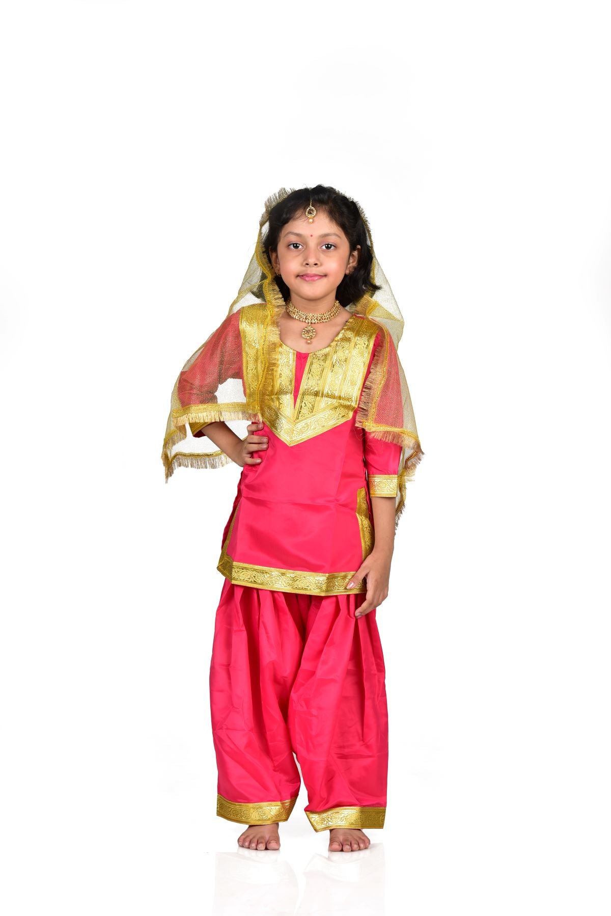 Silk Party Wear Kids Salwar Suit at Rs 1150/piece in Greater Noida | ID:  2850510521688