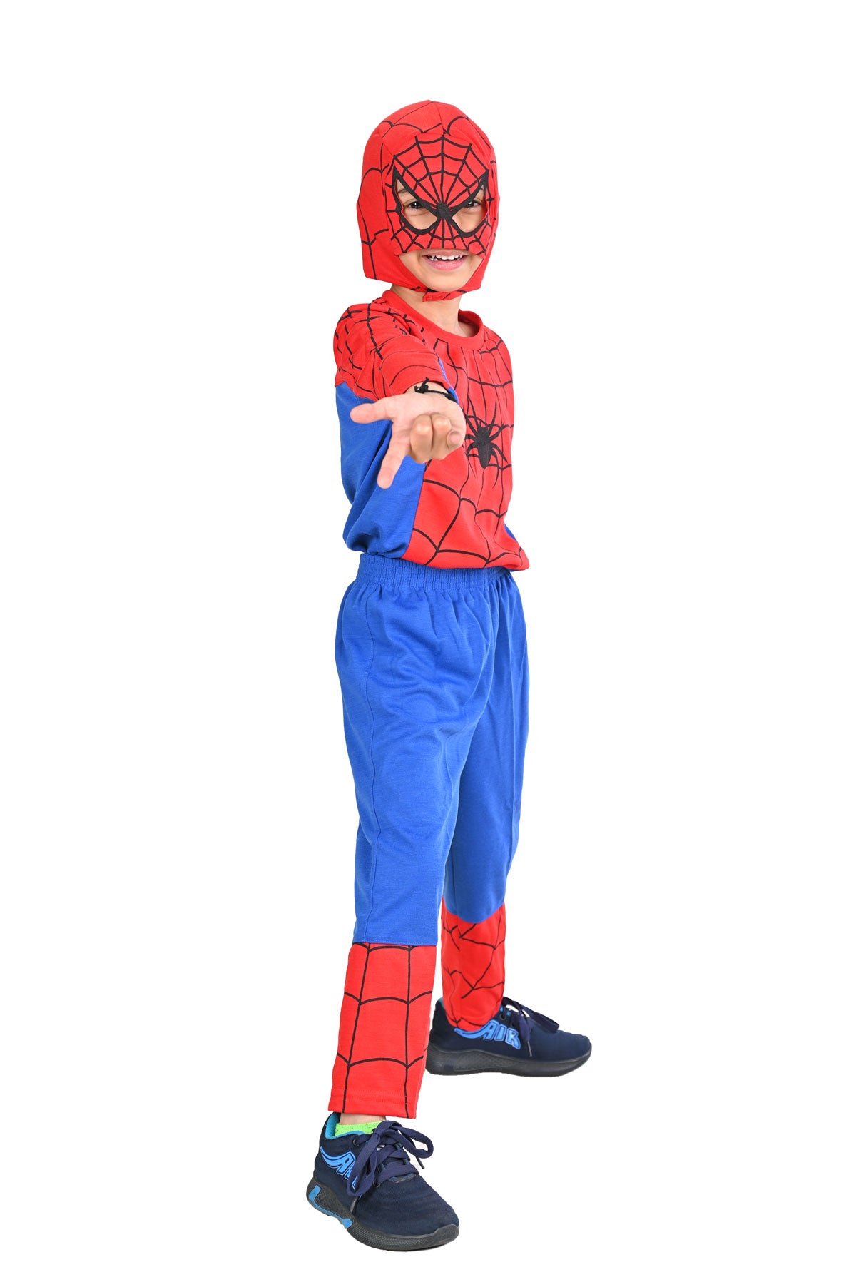 A School-friendly DIY Spiderman Costume — A Family Blog  Spiderman costume,  Kids spiderman costume, Diy costumes kids