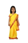 Teacher Yellow Saree Professional Kids Fancy Dress Costume