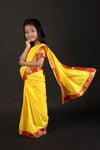 Teacher Yellow Saree Professional Kids Fancy Dress Costume