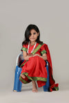 Indian Saree for Rani Queen Historical Personality Fancy Dress Costume