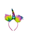 Colorful Unicorn Feather Girls Head Band Kids Fancy Dress Costume Accessory