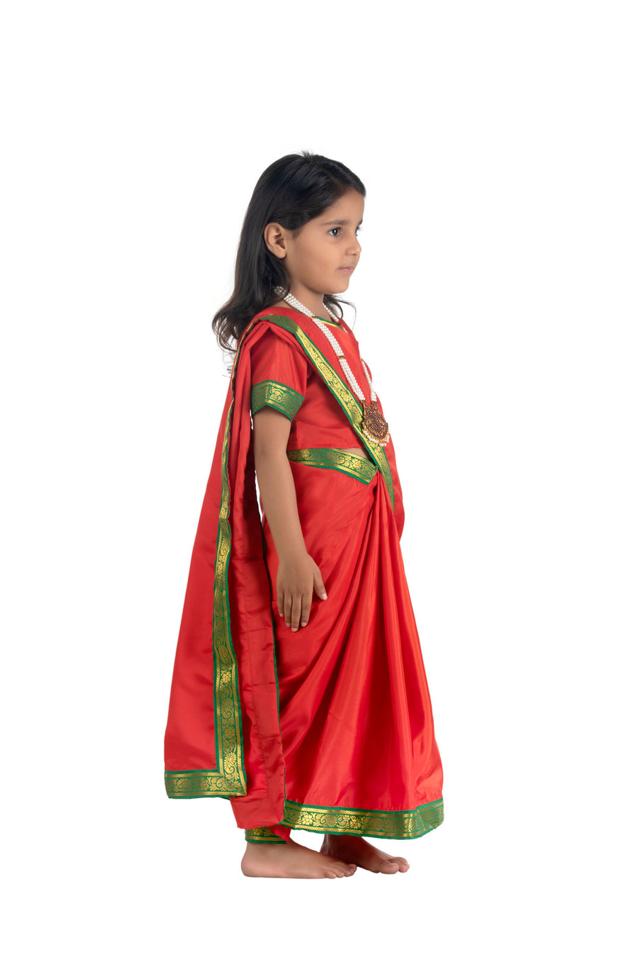 Maiya Yashoda Saree Janmashtami  Kids Fancy Dress Costume for Girls
