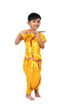 Baby Krishna Kanha Kanhaiya Dhoti Kurta Polka Dots with Flute Kids Fancy Dress Costume