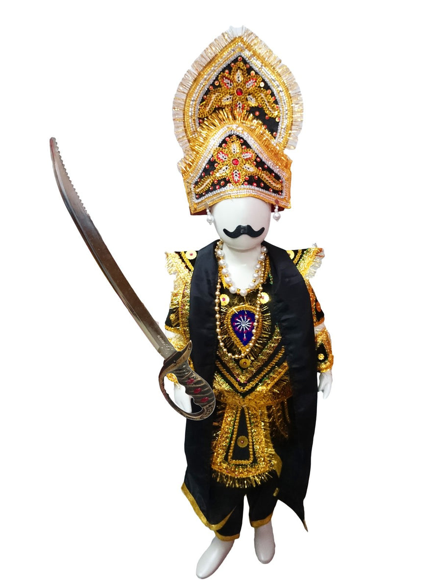 Ravana Lankesh Kansa Evil Ramayana Ramlila Kids & Adults Fancy Dress Costume With Sword