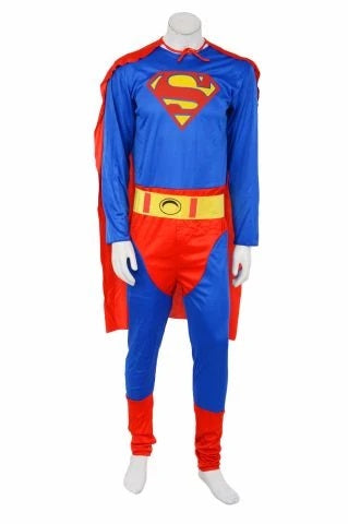 Superman Superhero Halloween Costume Accessory for Theme Party For Men | Boys | Adults - Premium