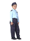 Indian Air Force Defense Pilot Uniform Kids Fancy Dress Costume - Blue