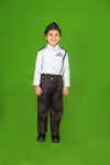 Indian Air Force Defense Pilot Uniform Kids Fancy Dress Costume - Blue