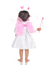 Fairy Angel with Pink Wings Girls Kids Fancy Dress Costume