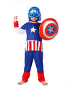 Captain America Marvel Avengers Fancy Dress Costume for Kids - Standard