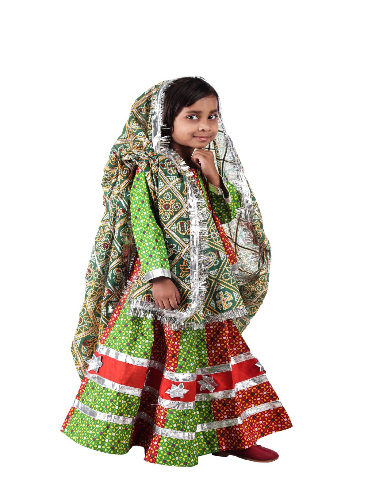 Girl's Cotton Ghaghra Choli, Leghnga Choli, Chania Choli 144g – Wish Karo