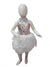 White Balloon Frock Western Dance Costume Dress for Girls - Premium