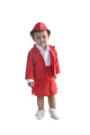 Airline Air Hostess Kids Fancy Dress Costume for Girls - Red