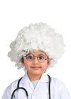 White Old Man Curly Hair Wig Unisex Adult & Kids Fancy Dress Costume Accessory