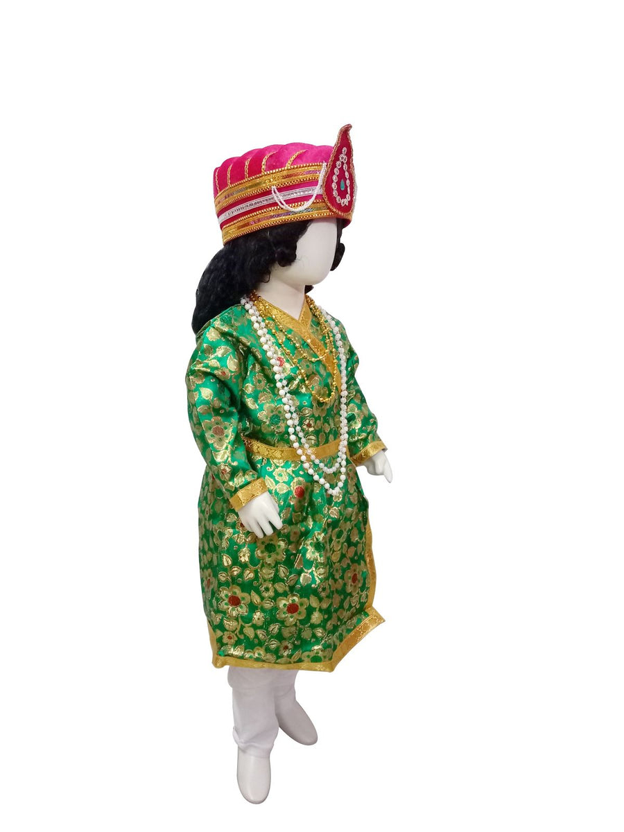 Mughal Emperor Sultan with Wig Kids Fancy Dress Costume for Boys & Men