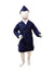 Airline Air Hostess Kids Fancy Dress Costume for Girls - Blue