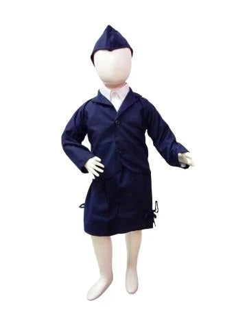 Airline Air Hostess Kids Fancy Dress Costume for Girls - Blue