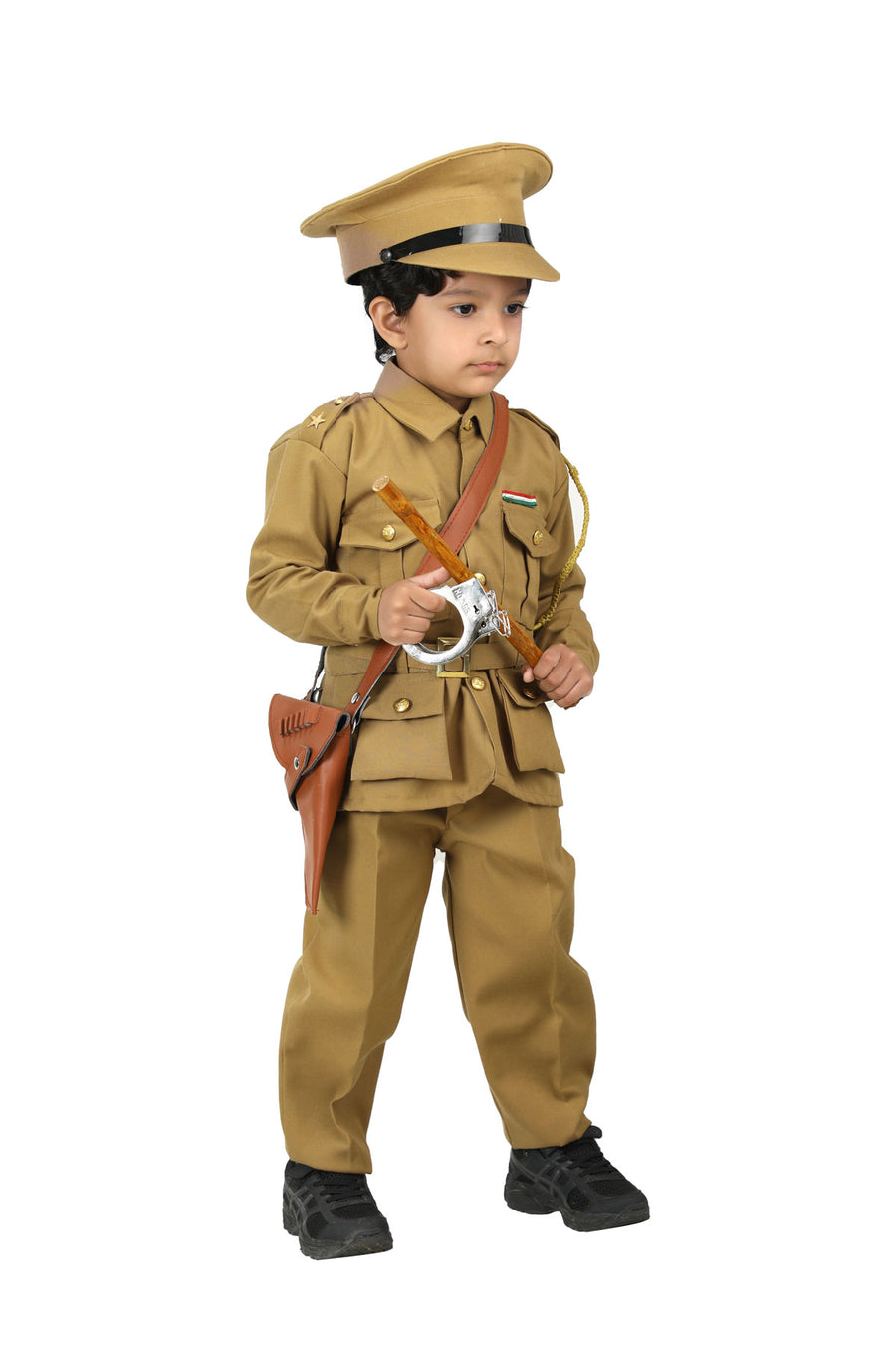 Indian Police Commissioner Profession Community Helper Kids Fancy Dress Costume