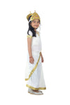 Mahagauri Parvati Mata Hindu Goddess Saree for  Girls & Adults Fancy Dress Costume