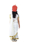 Mahagauri Parvati Mata Hindu Goddess Saree for  Girls & Adults Fancy Dress Costume
