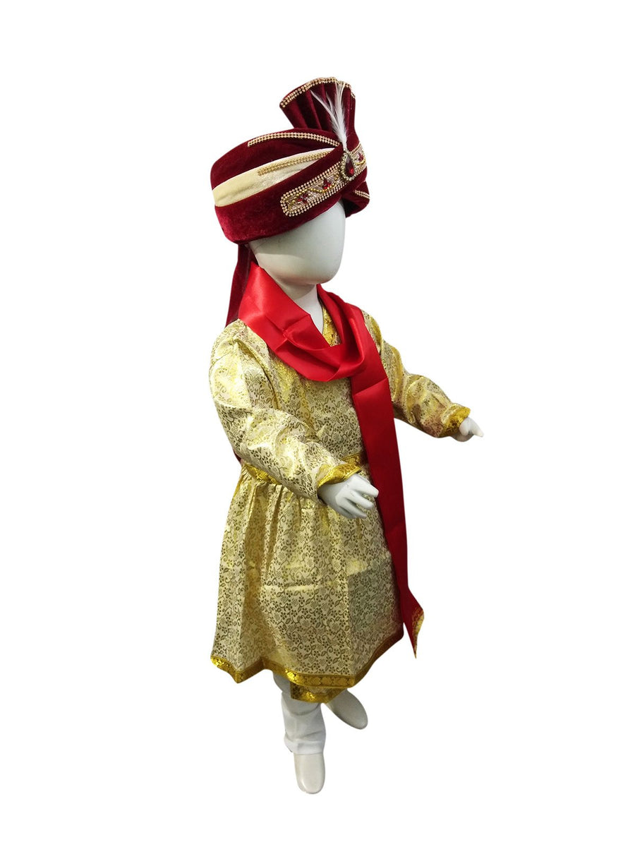 Buy & Rent Indian Dulha Groom With Turban Kids Fancy Dress Costume Online in India