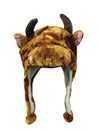 Brown Bull Animal Hoodie Kids & Adults Fancy Dress Costume Accessory