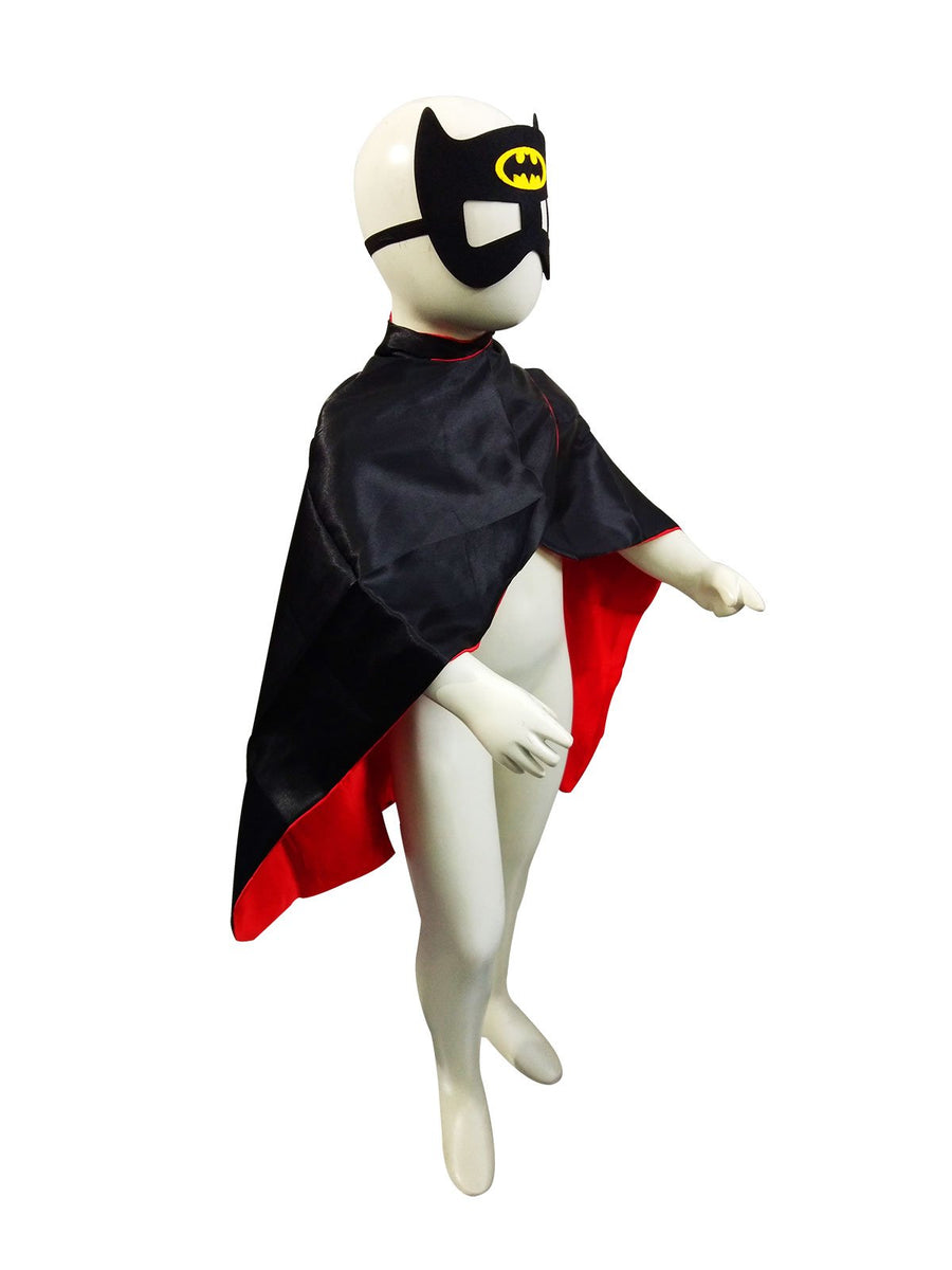 Batman Superhero Cape Kids Fancy Dress Costume