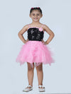 Pink & Black Frock Annual Day Dance Girls Fancy Dress Costume - Premium