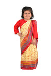 Bihu Dance Saree Assamese Indian State Kids Fancy Dress Costume for Girls