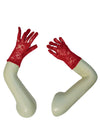 Red Hand Lace Gloves Dance Costume Accessory for Girls