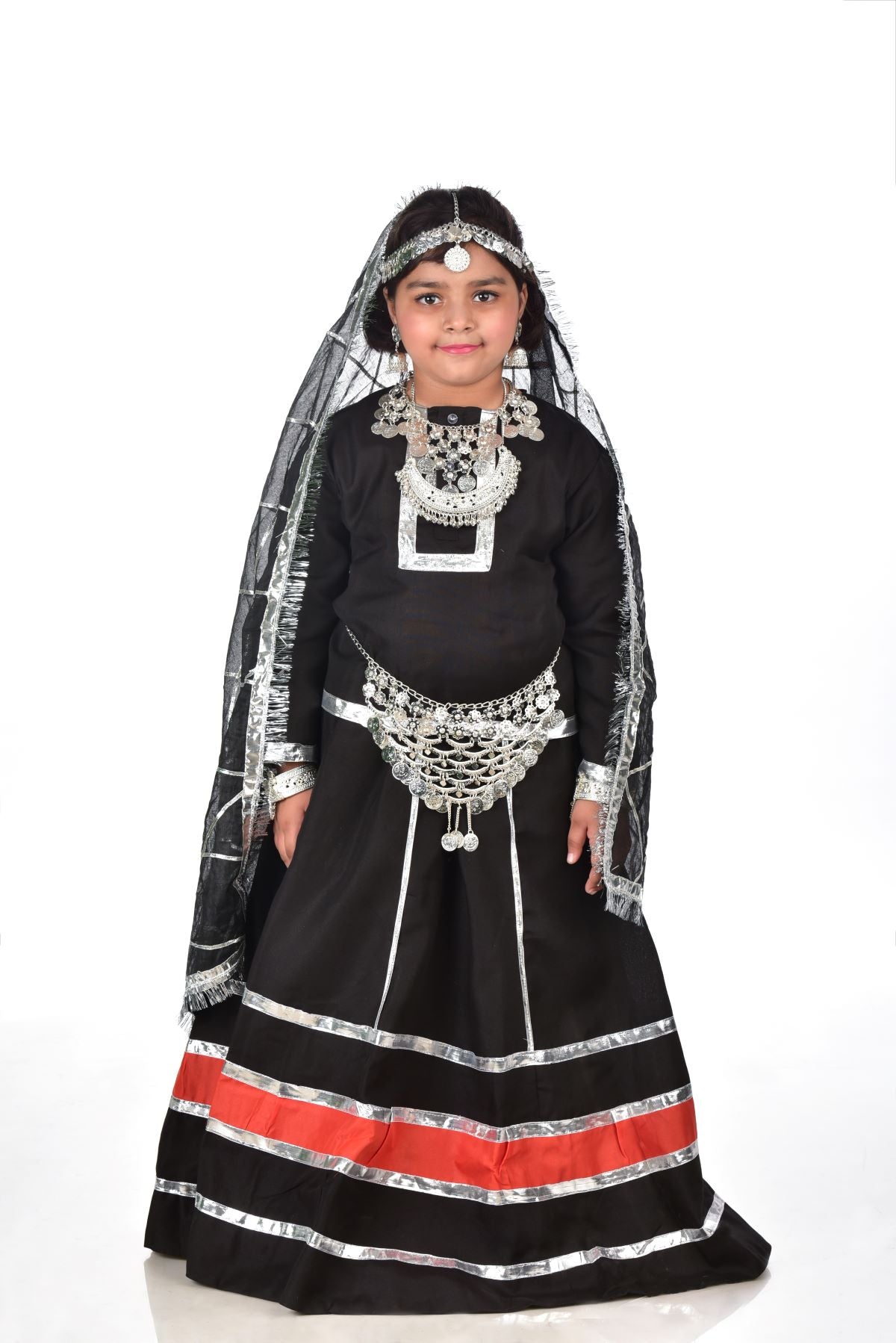 Banjara Girl Kalbelia with Jewellery Girl's Women Dance Fancy Dress  Costume