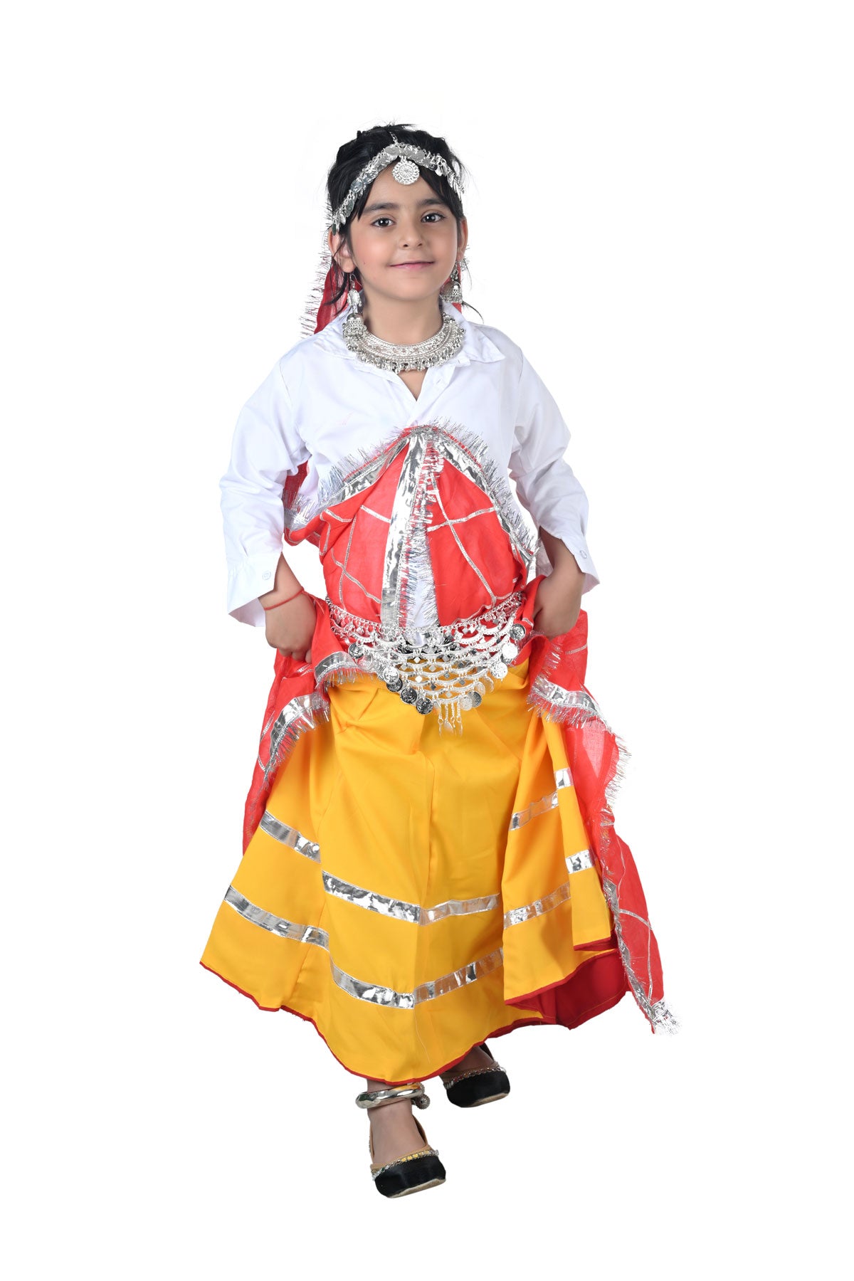 Young indian Gujarati girl in fancy dress costume feeling shy - MR#497  Stock Photo - Alamy