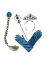 Frozen Queen Elsa Accessory Set With Gloves Fairy Tale Fancy Dress Accessory for Kids