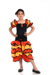 Salsa Rumba Western Dance Party Fancy Dress Costume for Girls