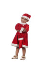 Lady Santa Claus Christmas Theme Frock Fancy Dress Costume